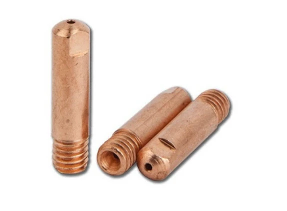 ABICOR BINZEL MB EVO PRO 15/25 contact tip E-Cu M6 (10 pcs.), copper tip Ø 0.6 for PRO 15 welding torch consumable
