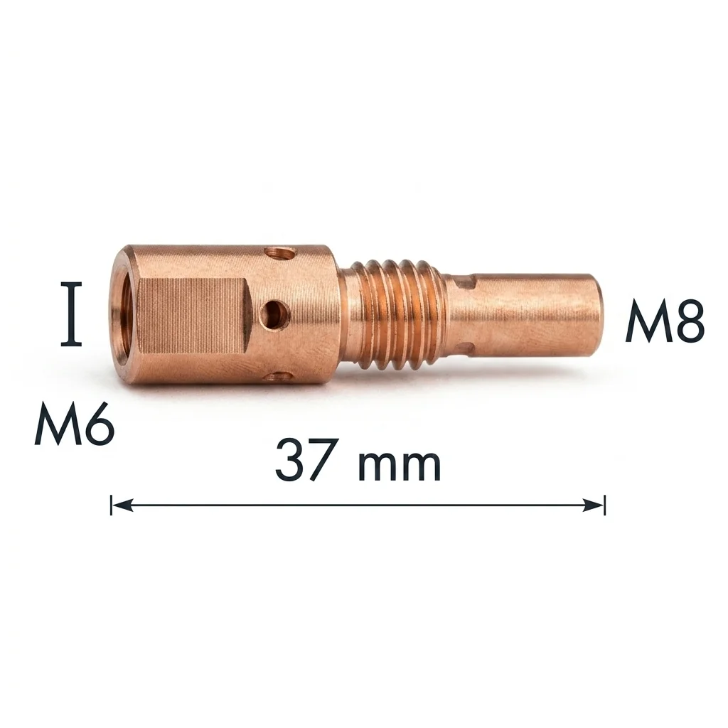 ABICOR BINZEL MB EVO PRO 15/25 gas nozzle and contact tip holder M6 for welding torch spares