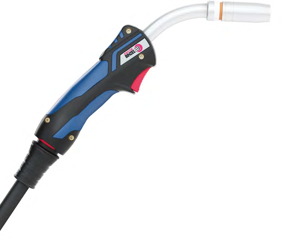 ABICOR BINZEL MB EVO PRO 25 MIG/MAG welding torch with 50° swan neck for precision welding
