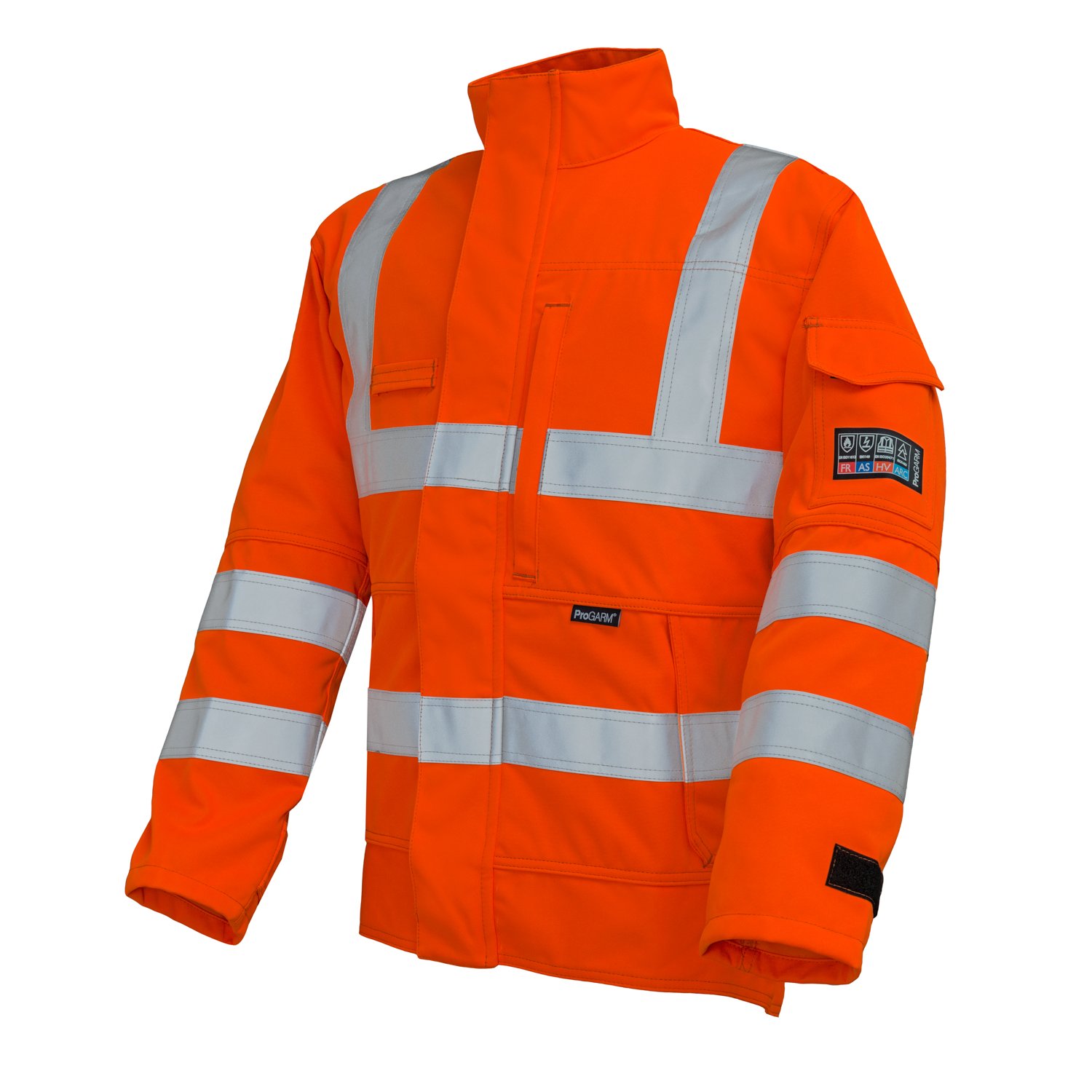 ProGARM 4608 Orange Arc Flash Jacket (8 cal/APC 1) - front view - ProGARM arc flash clothing Saudi Arabia