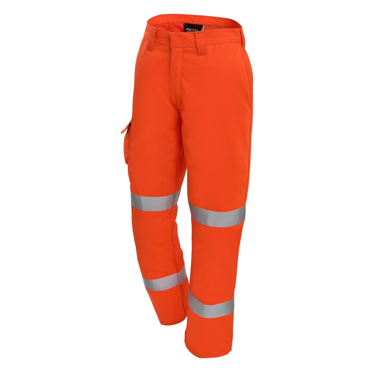 ProGARM 4616 Hi-Vis Orange FR Trousers (8 cal/APC 1) - front view - ProGARM arc flash clothing Saudi Arabia
