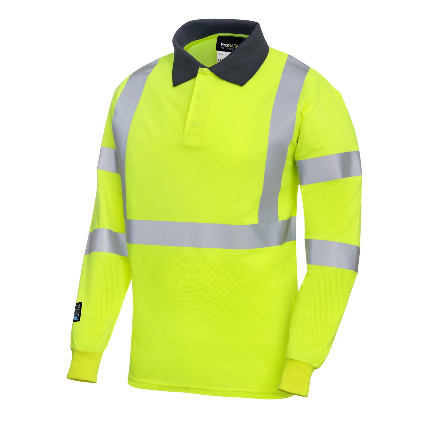 ProGARM 5286 Arc Polo Shirt (5.6 cal/APC 1) - front view - ProGARM arc flash clothing Saudi Arabia