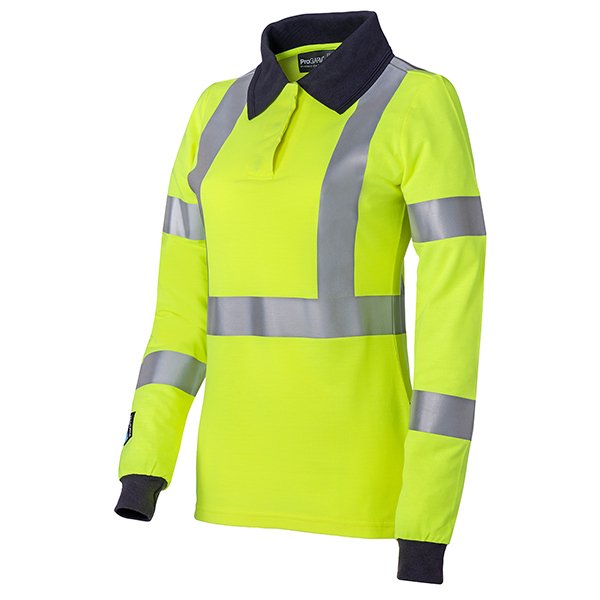 ProGARM 5287 Ladies Arc Polo Shirt (5.6 cal/APC 1) - front view - ProGARM arc flash clothing Saudi Arabia