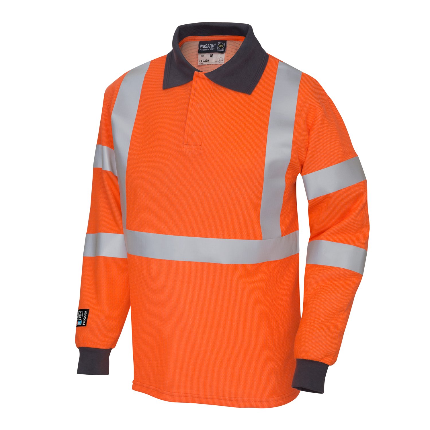 ProGARM 5290 Arc & Flame Resistant Polo Shirt (5.9 cal/APC 1) - front view - ProGARM arc flash clothing Saudi Arabia
