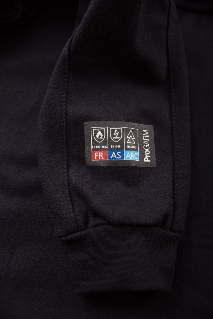 ProGARM 5530 Arc Flash Hoodie (12 cal/APC 1) - detail view - ProGARM arc flash clothing Saudi Arabia