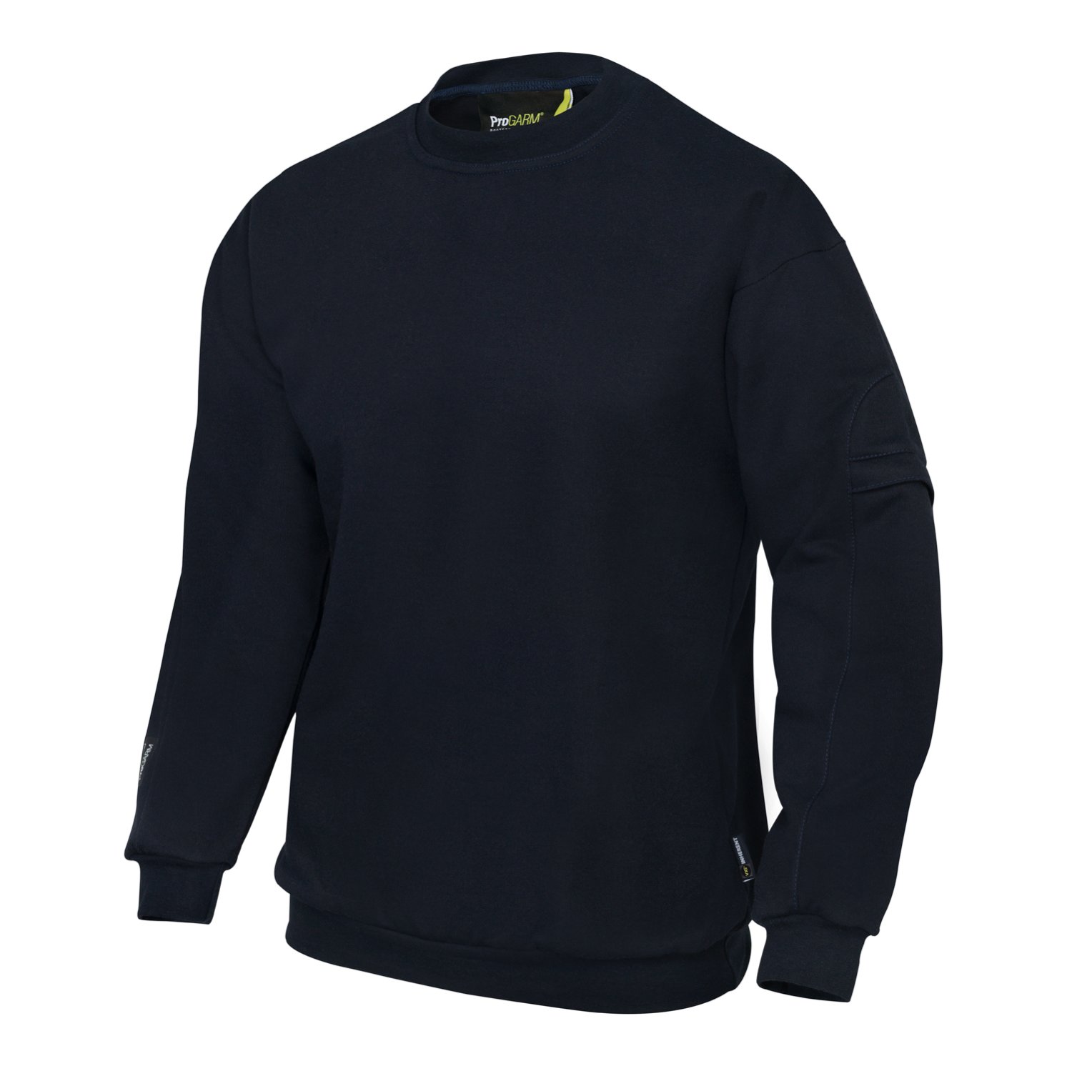 ProGARM 5630 Navy Arc Flash Sweatshirt (12 cal/APC 1) - front view - ProGARM arc flash clothing Saudi Arabia