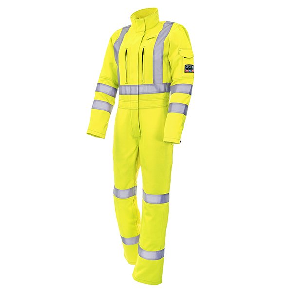 ProGARM 7482 Yellow Ladies Arc Coverall (8 cal/APC 1) - front view - ProGARM arc flash clothing Saudi Arabia