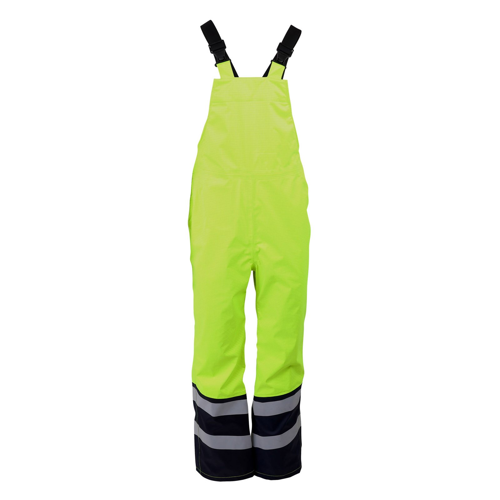 ProGARM 9155 Yellow Unlined Waterproof Dungaree (9.3 cal/APC 1) - front view - ProGARM arc flash clothing Saudi Arabia