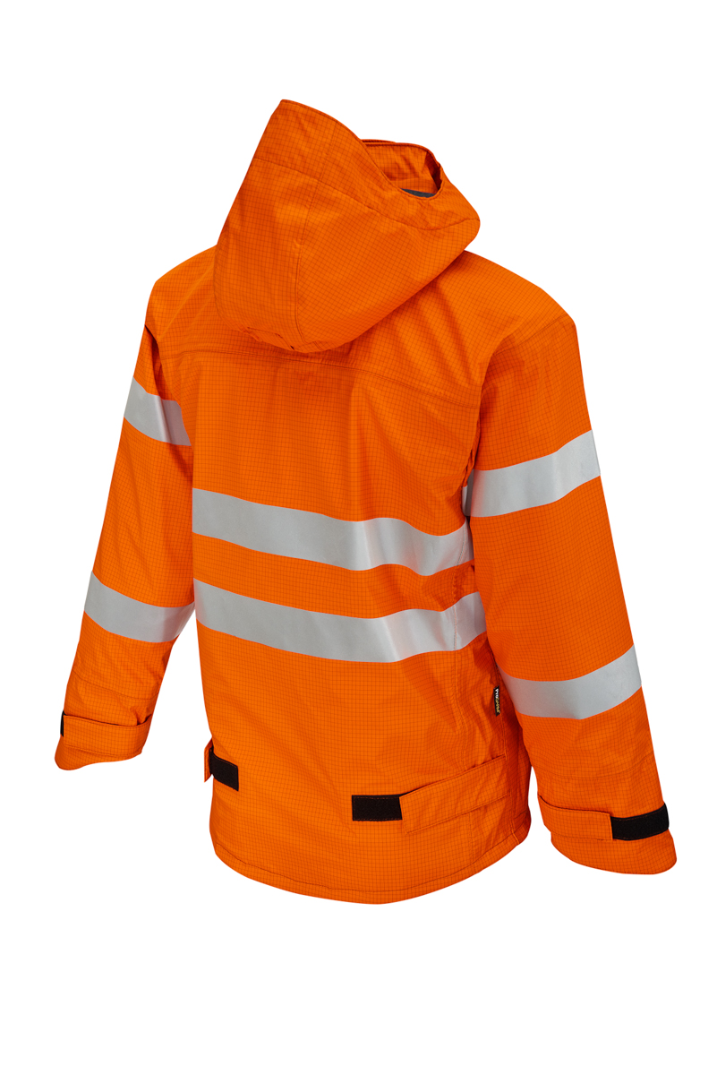 ProGARM 9422 Lightweight Waterproof Jacket (23 cal/APC 2) - back view - ProGARM arc flash clothing Saudi Arabia