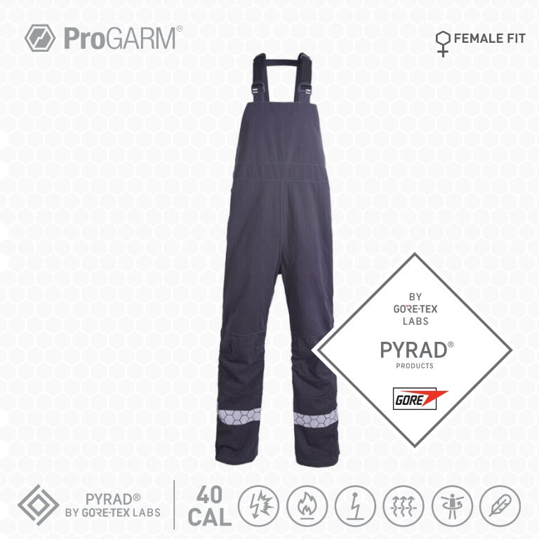 ProGARM 9515F ARC 4 Female Switching Suit GORE-TEX PYRAD (40 cal/APC 2) - front view - ProGARM arc flash clothing Saudi Arabia
