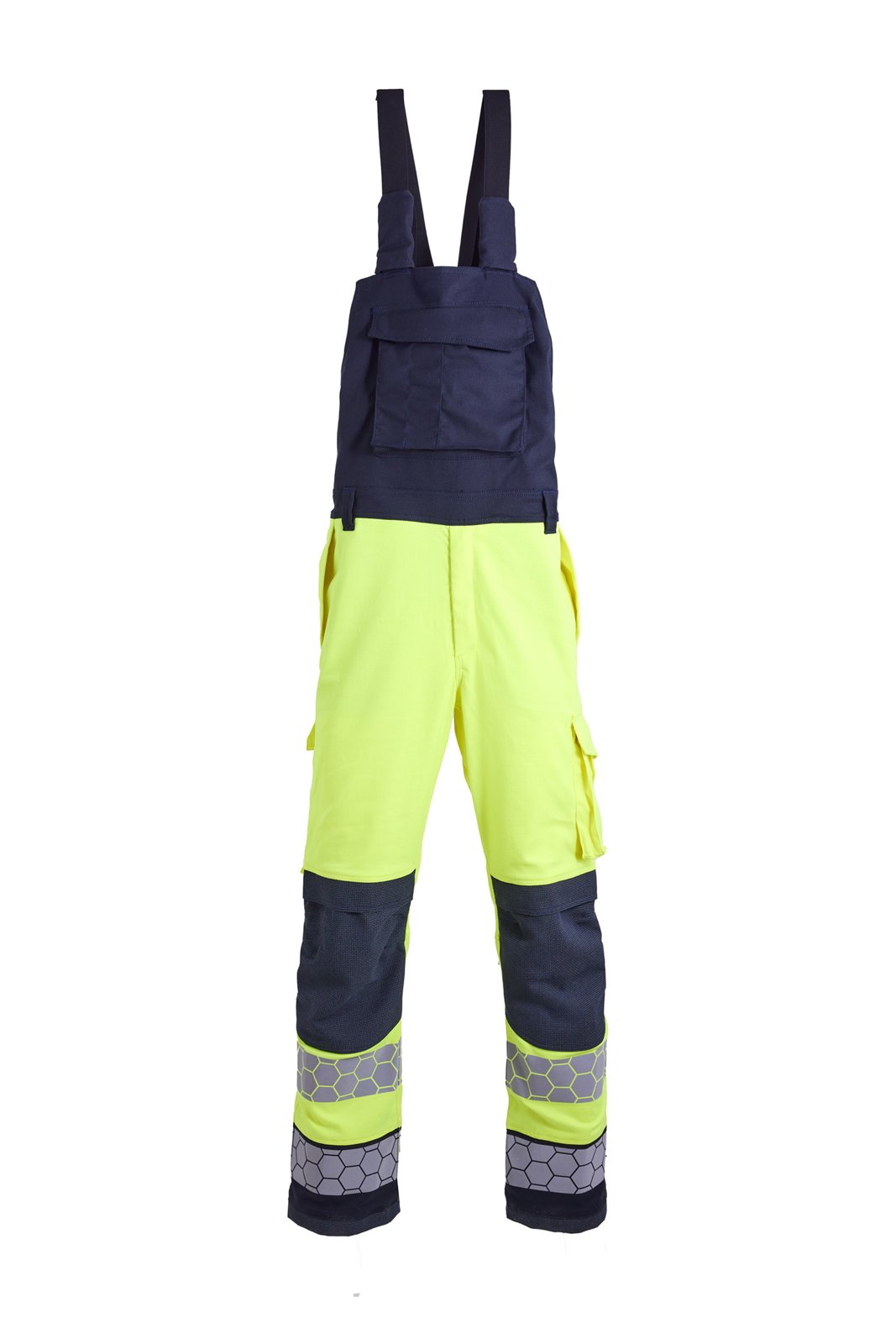 ProGARM DG215 Arc Rated Two-Tone Dungaree (17 cal/APC 2) - front view - ProGARM arc flash clothing Saudi Arabia