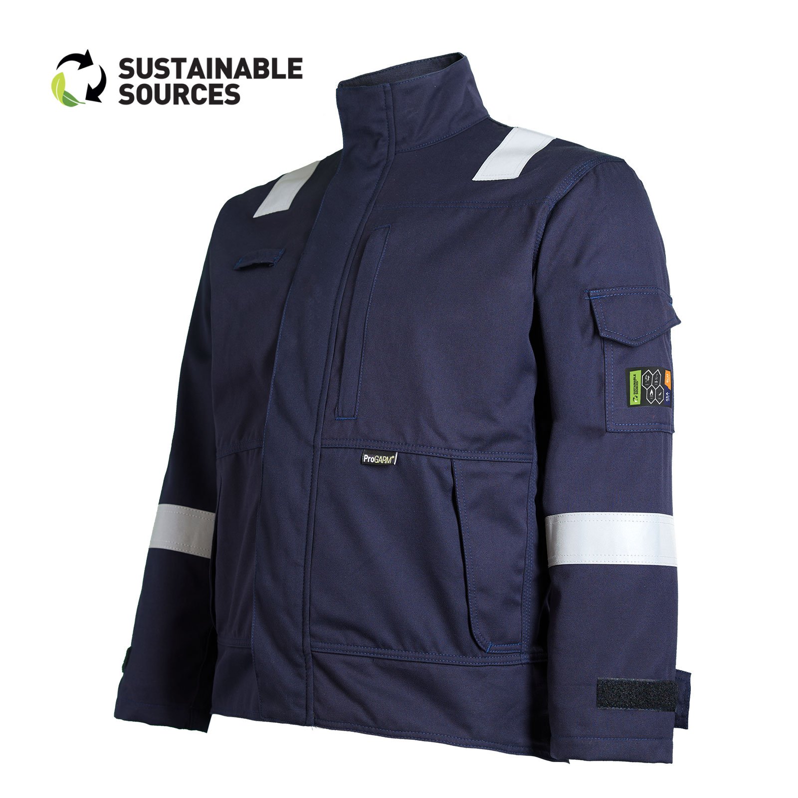 ProGARM JK128M Sustainable Arc Flash Jacket 8 cal with APC 1 protection for electrical safety