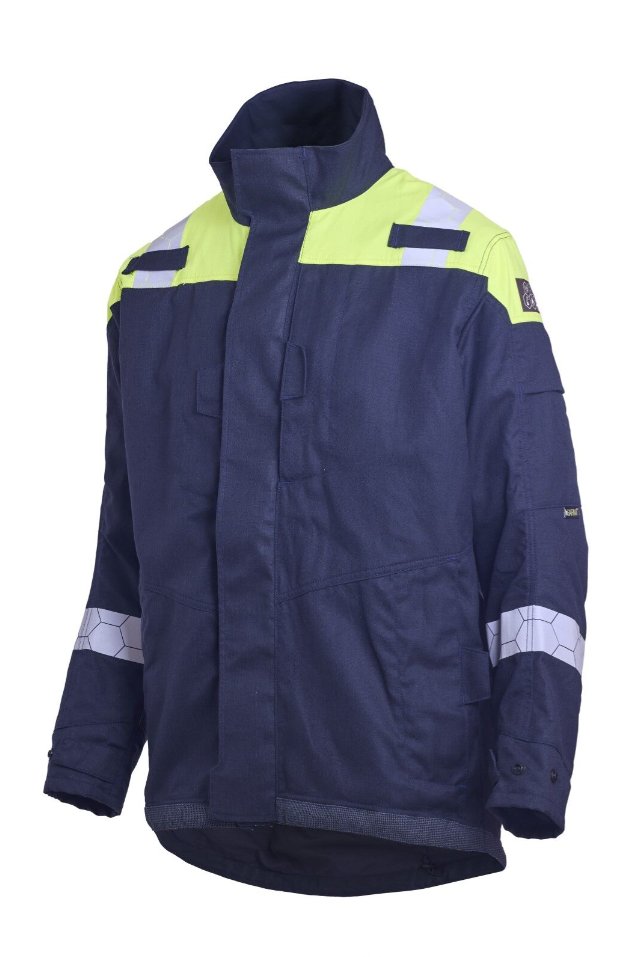ProGARM JK210M APC 2 Jacket (17 cal/APC 2) - front view - ProGARM arc flash clothing Saudi Arabia