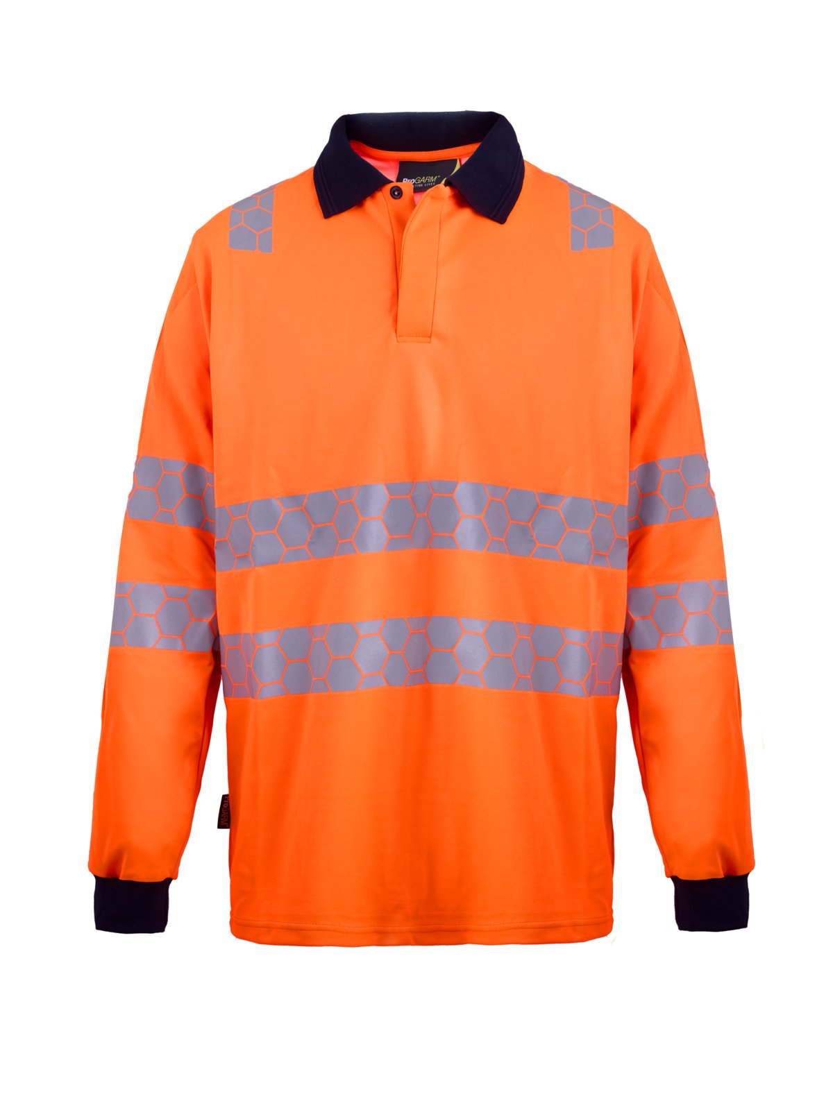 ProGARM PS240F Female Hi-Vis Polo Shirt (6.8 Cal / APC 1) - front view - ProGARM arc flash clothing Saudi Arabia