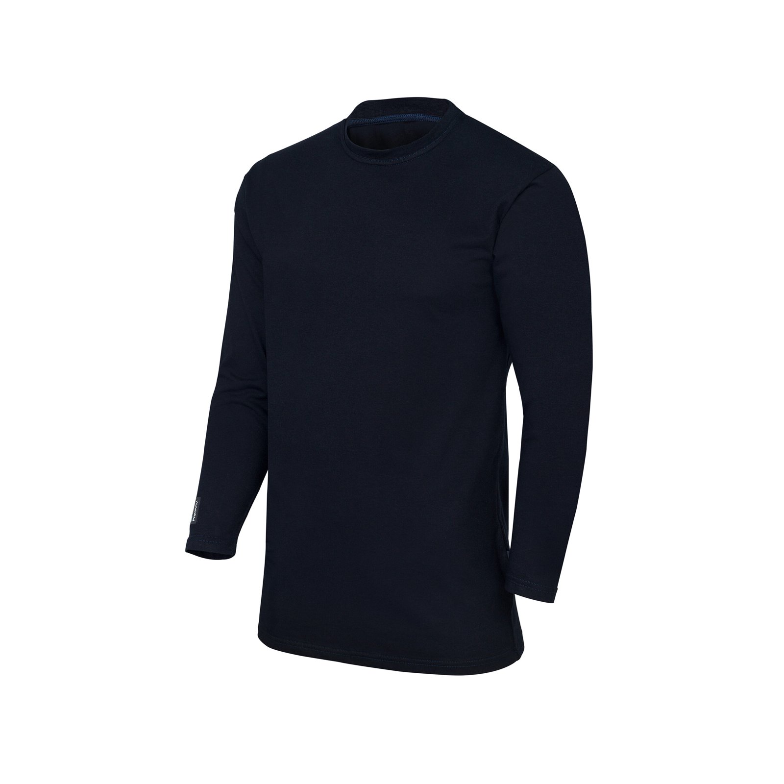 ProGARM TS221F Female Navy Arc Rated Long Sleeved T-Shirt (4.1 cal/APC 1) - front view - ProGARM arc flash clothing Saudi Arabia