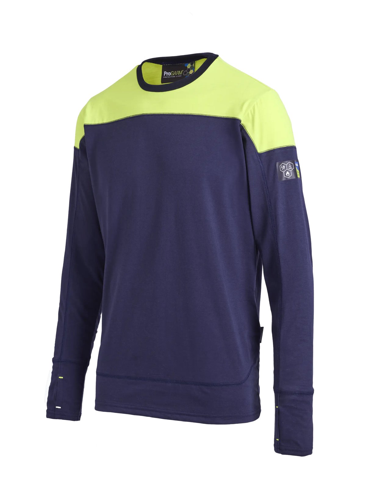 ProGARM TS250M Hi-Vis Long Sleeved T-Shirt - front view - ProGARM arc flash clothing Saudi Arabia