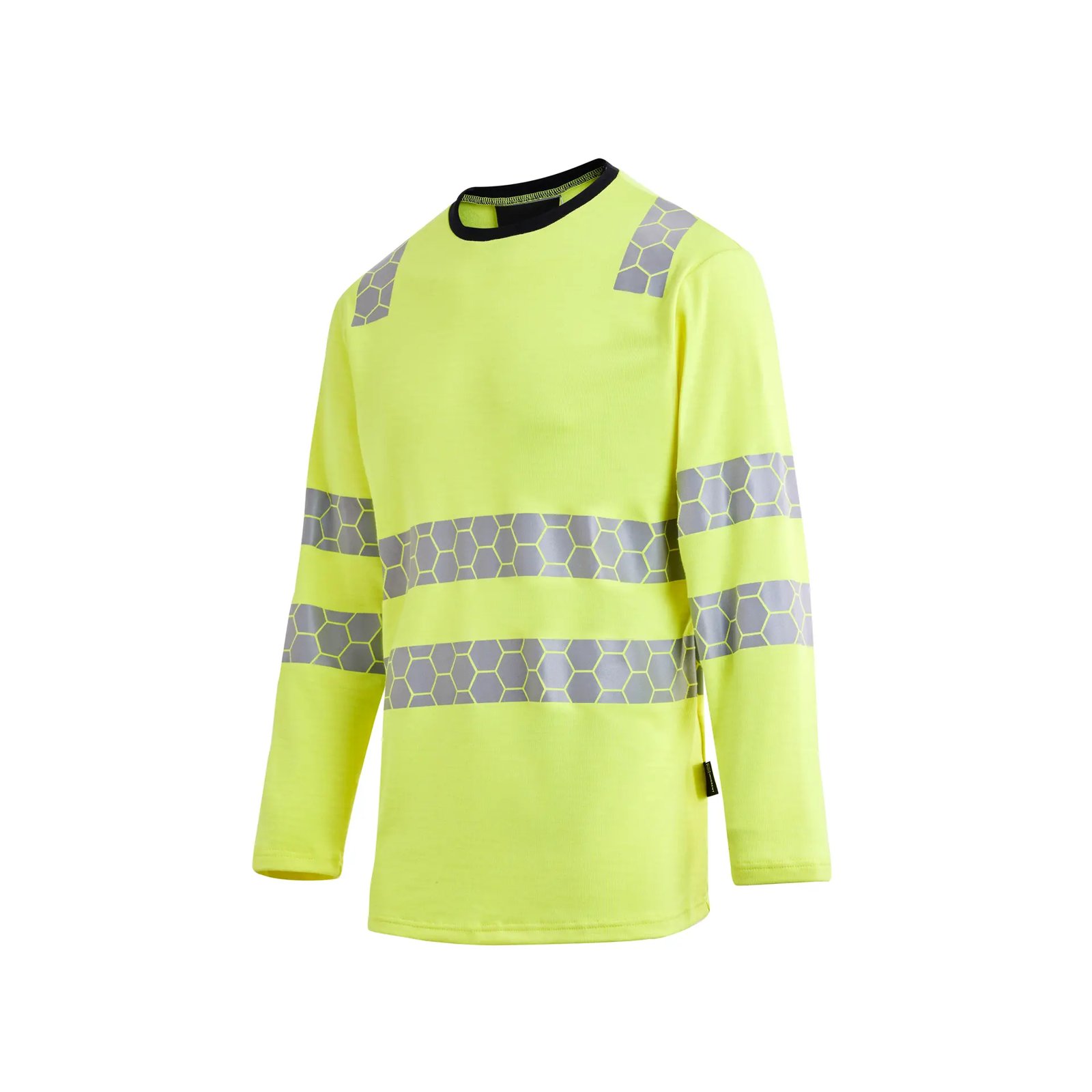ProGARM TS270F Hi-Vis Yellow Long Sleeved Womens Arc T-Shirt (8.3 cal/APC 1) - front view - ProGARM arc flash clothing Saudi Arabia
