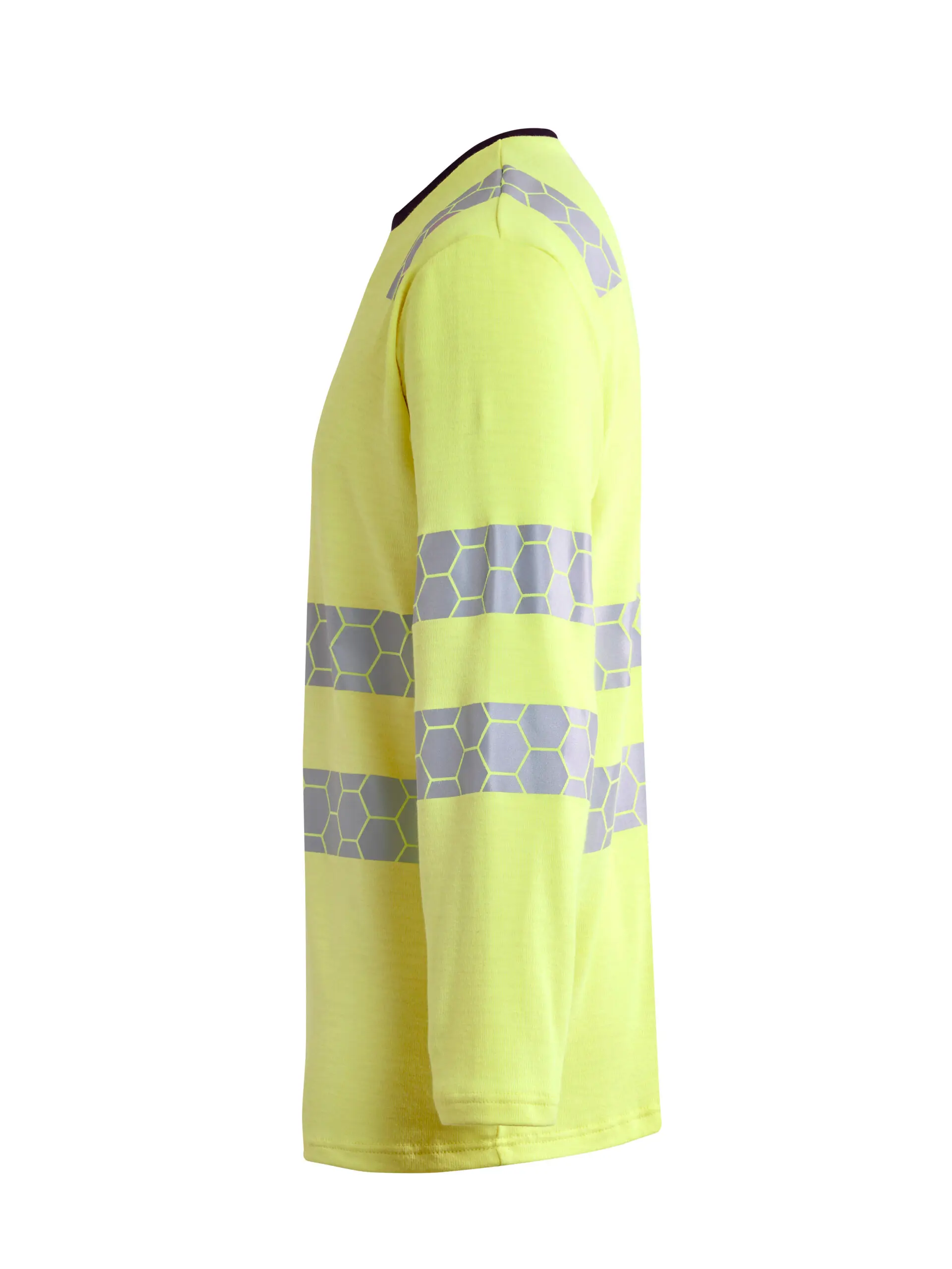 ProGARM TS270F Hi-Vis Yellow Long Sleeved Womens Arc T-Shirt (8.3 cal/APC 1) - back view - ProGARM arc flash clothing Saudi Arabia