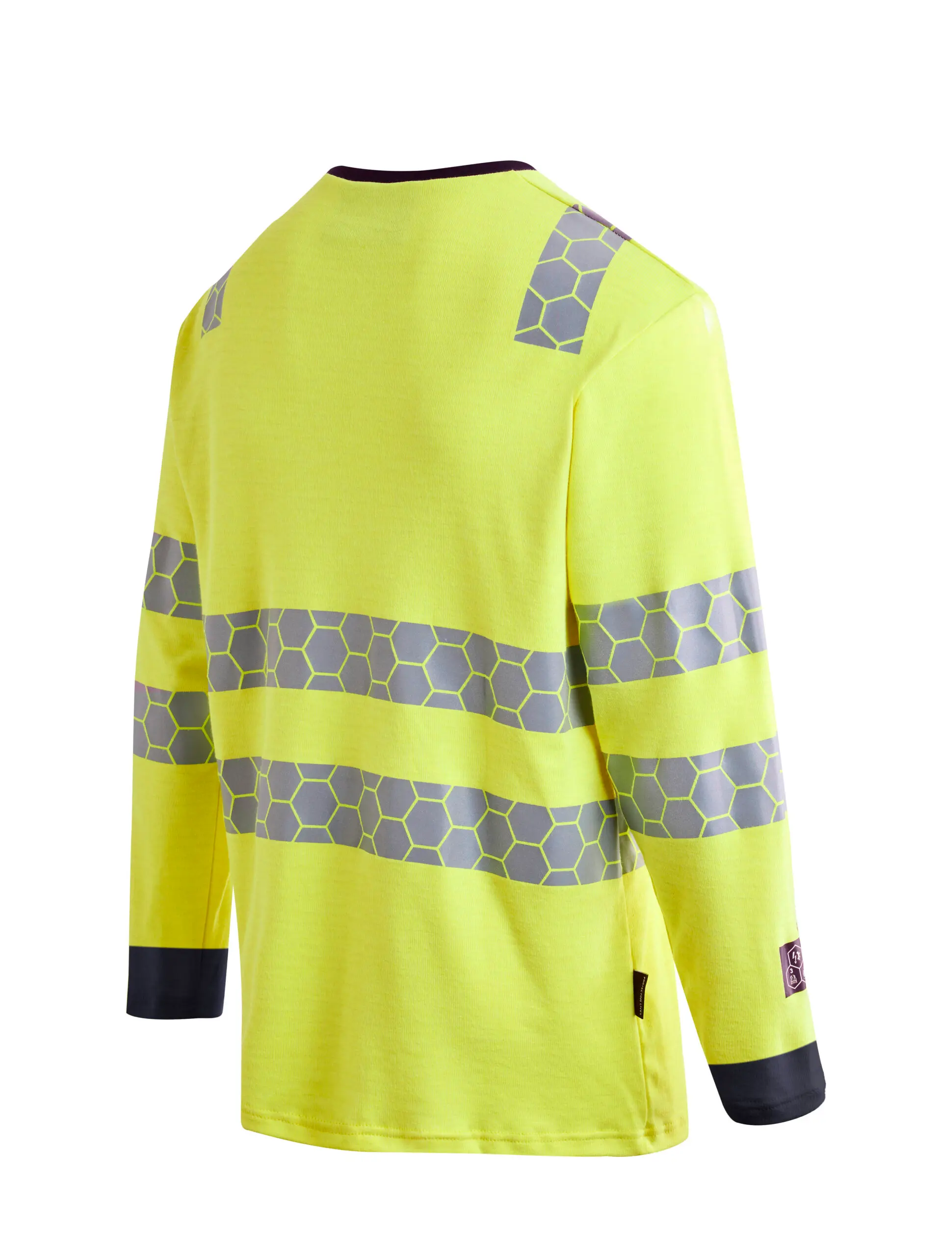 ProGARM TS270F Hi-Vis Yellow Long Sleeved Womens Arc T-Shirt (8.3 cal/APC 1) - detail view - ProGARM arc flash clothing Saudi Arabia