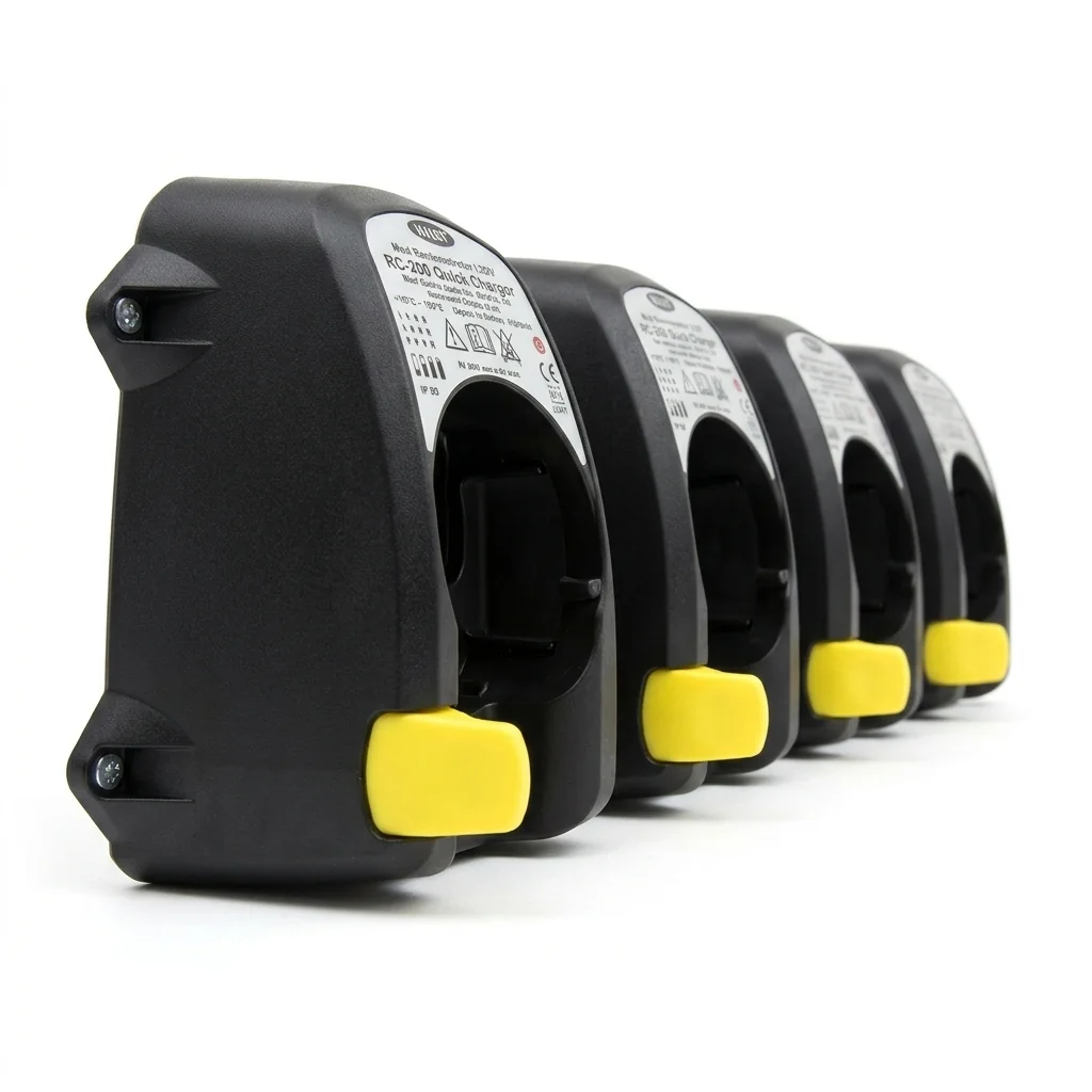 Wolf Safety rechargeable torch charger bank with ATEX-certified portable power for hazardous areas