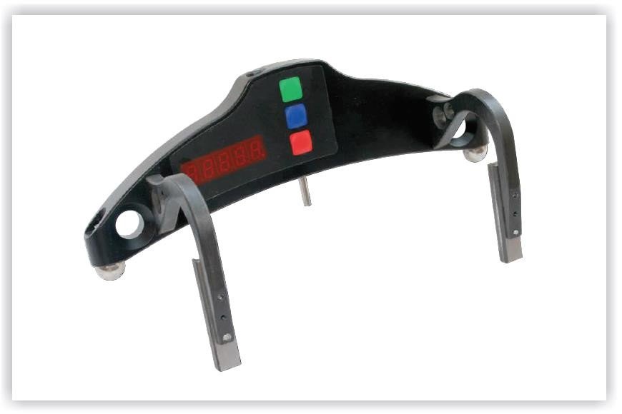 RIFTEK Calibration block IDK flat — front view — RIFTEK — Railway Measuring Instruments