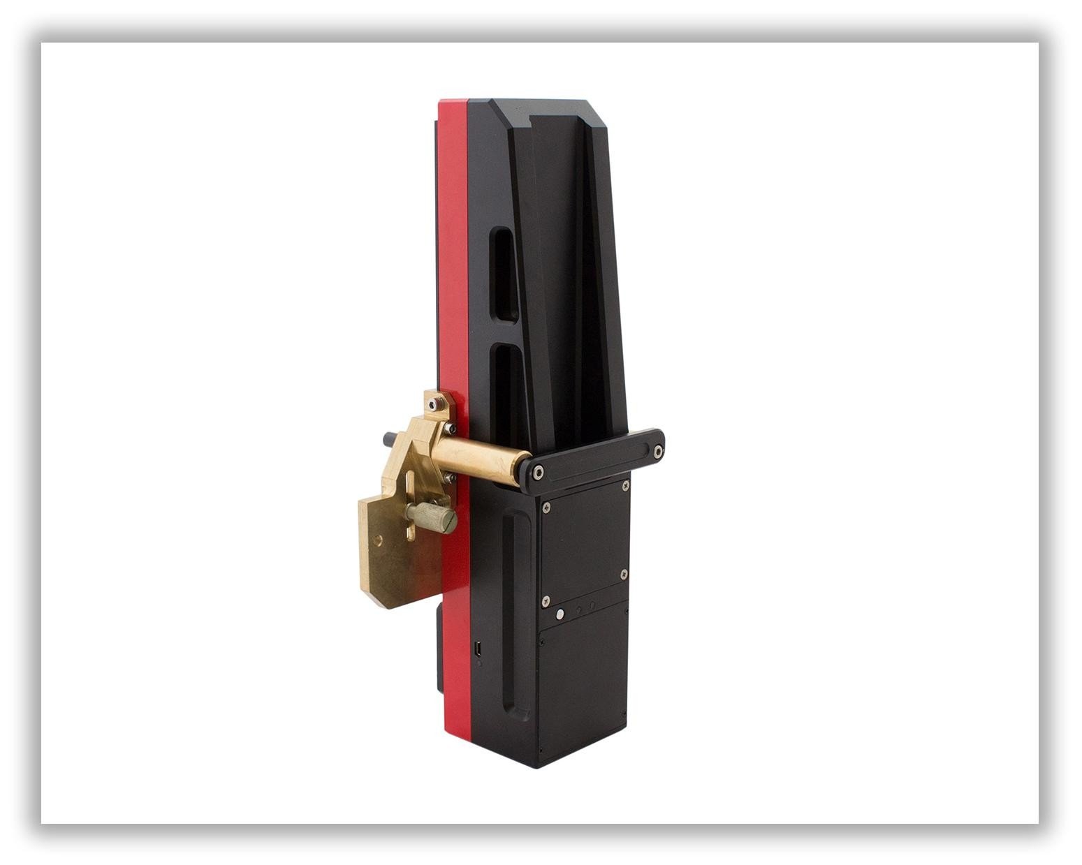 RIFTEK Calibration block IKD — detail close-up — RIFTEK — Railway Measuring Instruments