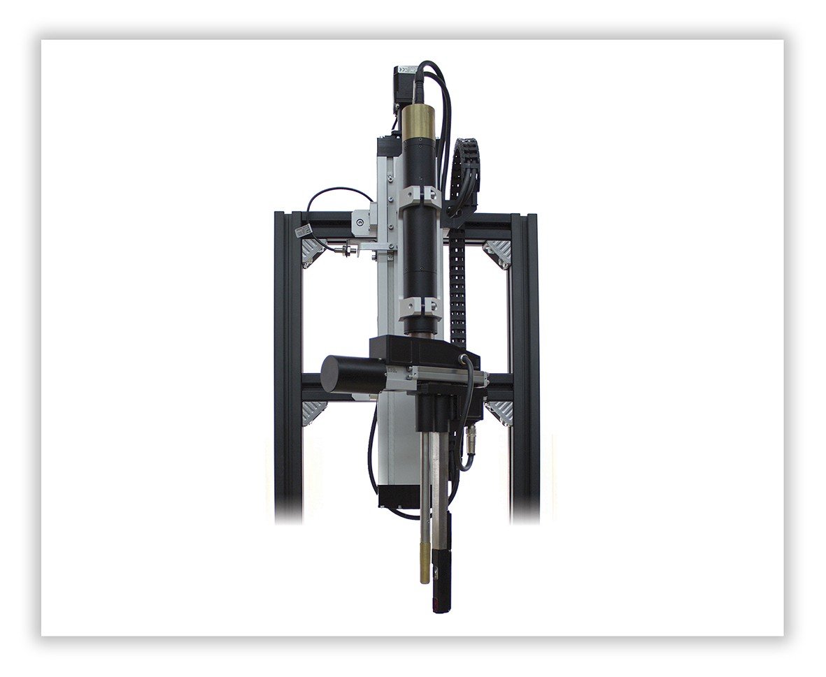 RIFTEK Laminated Tubes Geometry Measurement System — detail close-up — RIFTEK — Laser Measurement Systems