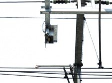 RIFTEK Laser Systems for Power Rail Position Control — front view — RIFTEK — Railway Measuring Instruments