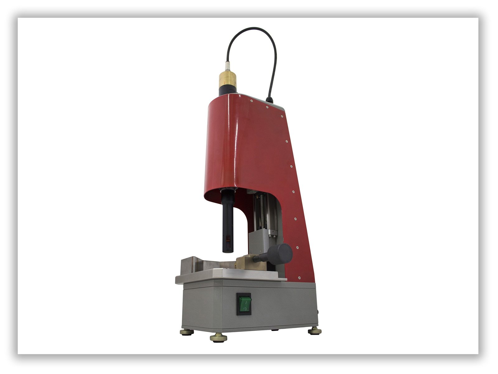 RIFTEK Leaf Spring Hole ID Measurement Machine — side view — RIFTEK — Railway Measuring Instruments