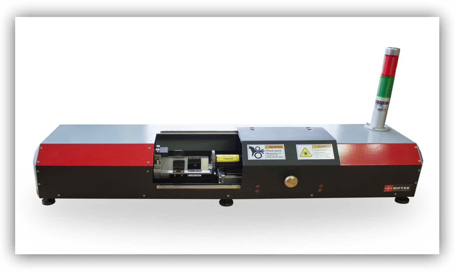 RIFTEK Pipe Inner Diameter Measurement Machine — front view — RIFTEK — Laser Measurement Systems