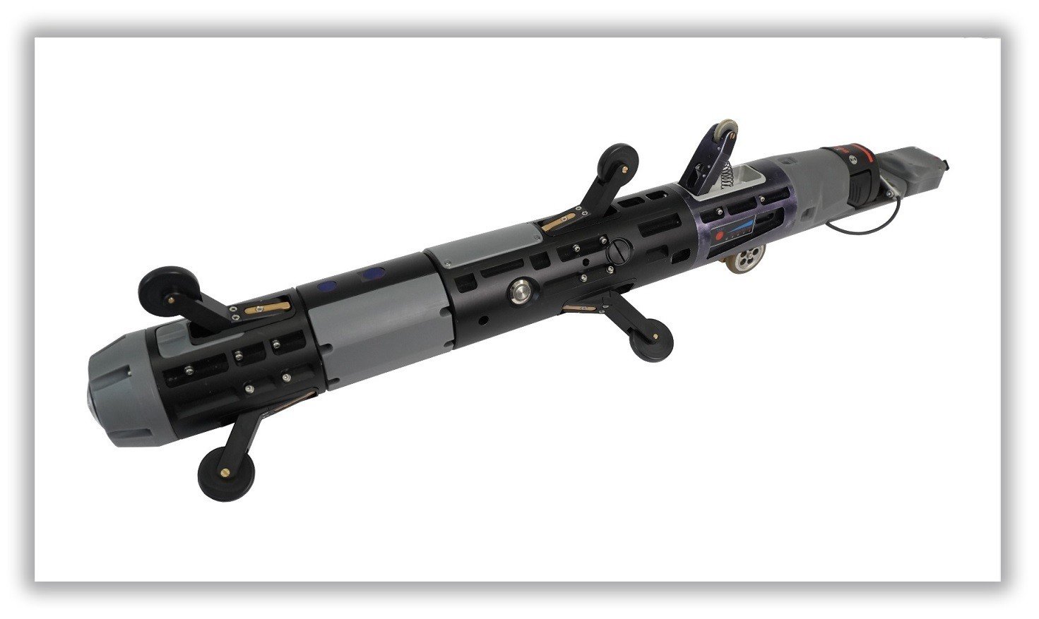 RIFTEK Self-propelled Pipe Internal Diameter Inspection System — side view — RIFTEK — Laser Measurement Systems