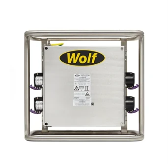 Wolf Safety SS 230:110V step-down transformer, gray metal housing, electrical equipment