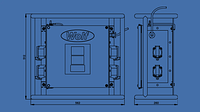 SS 24V TRANSFORMERS — detail close-up — Wolf Safety — ATEX Power Distribution