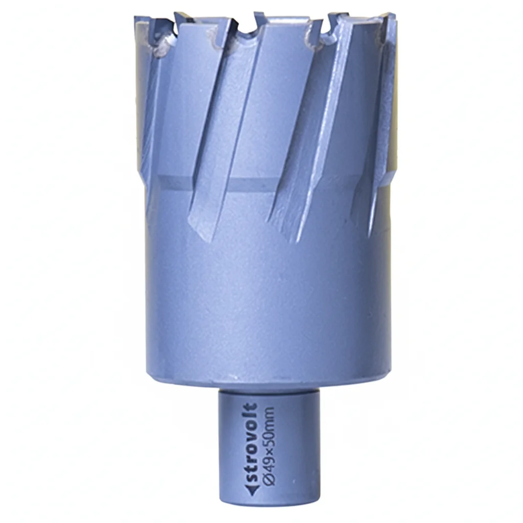 Strovolt Premium TCT Annular Core Cutter 49mm Diameter x 50mm Depth Tungsten Carbide Tipped Mag Drill Bit Heavy Duty Structural Steel & Inox Cutter - strovolt - SKU: STRO784950 - Available in Saudi Arabia