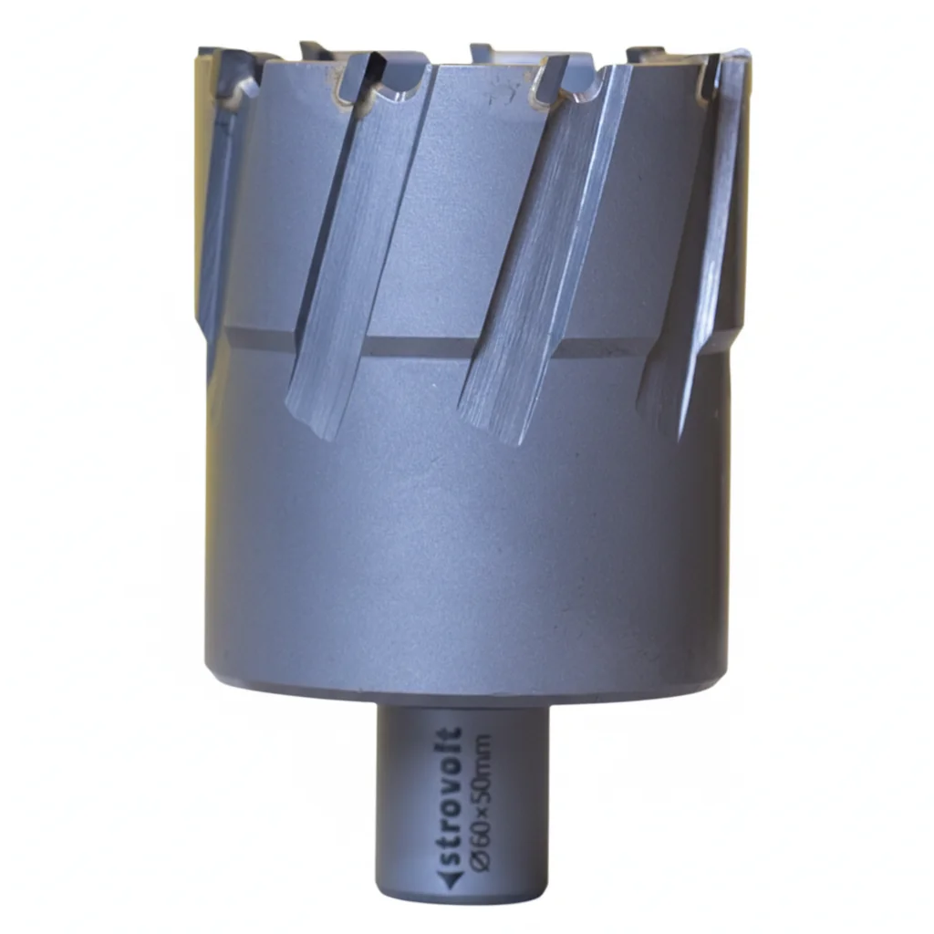 Strovolt Premium TCT Annular Core Cutter 60mm Diameter x 50mm Depth Tungsten Carbide Tipped Mag Drill Bit - strovolt - SKU: STRO786050 - Available in Saudi Arabia