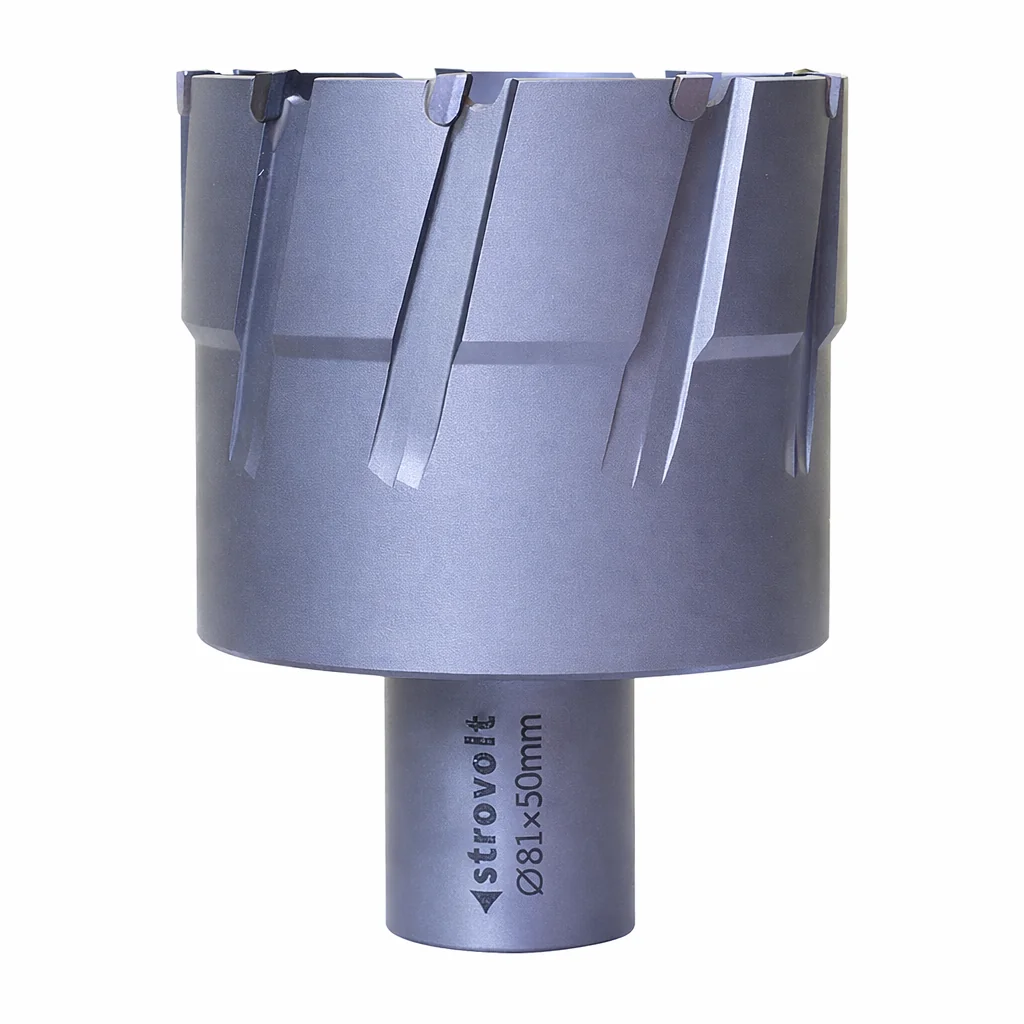 Strovolt Premium TCT Annular Core Cutter 81mm Diameter x 50mm Depth Tungsten Carbide Tipped Mag Drill Bit Part No: STRO788150 - strovolt - SKU: STRO788150 - Available in Saudi Arabia