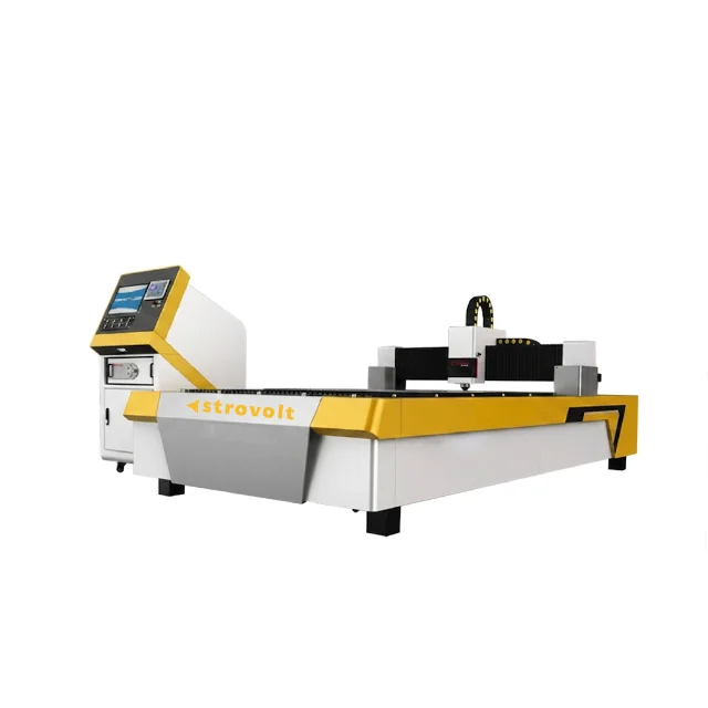 STROVOLT 1000W High Precision CNC Fiber Laser Cutting Machine for Metal Fabrication — front view — STROVOLT — Laser Cutting Machines — Saudi Arabia