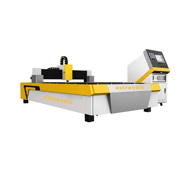 STROVOLT 1000W High Precision CNC Fiber Laser Cutting Machine for Metal Fabrication — side view — STROVOLT — Laser Cutting Machines — Saudi Arabia