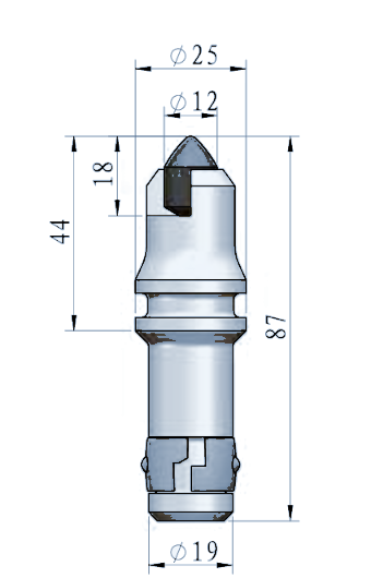 STROVOLT FD006 foundation drilling pick with Ø19 mm shank for precise masonry and concrete drilling