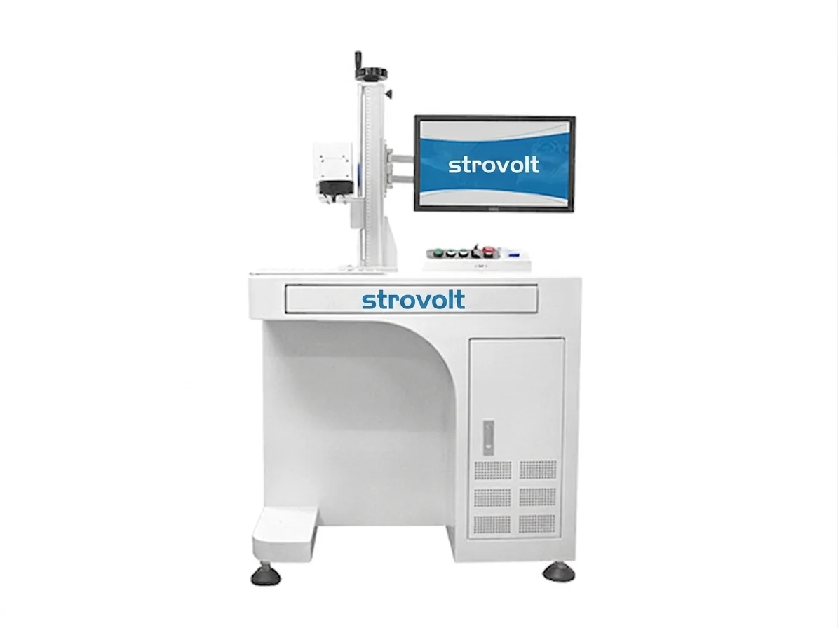 STROVOLT 20W Fiber Laser Marking Machine for Metal with Floor Stand & PC Control - STROVOLT - SKU: STV-LM-014-20W