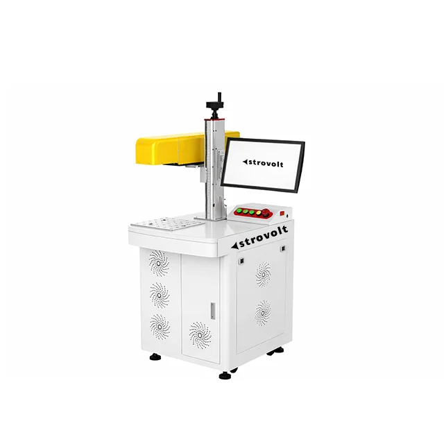 STROVOLT 3D Dynamic Focus Shifting Fiber Laser Etching Machine for Metals and Non-Metals — front view — STROVOLT — Laser Marking Machines — Saudi Arabia