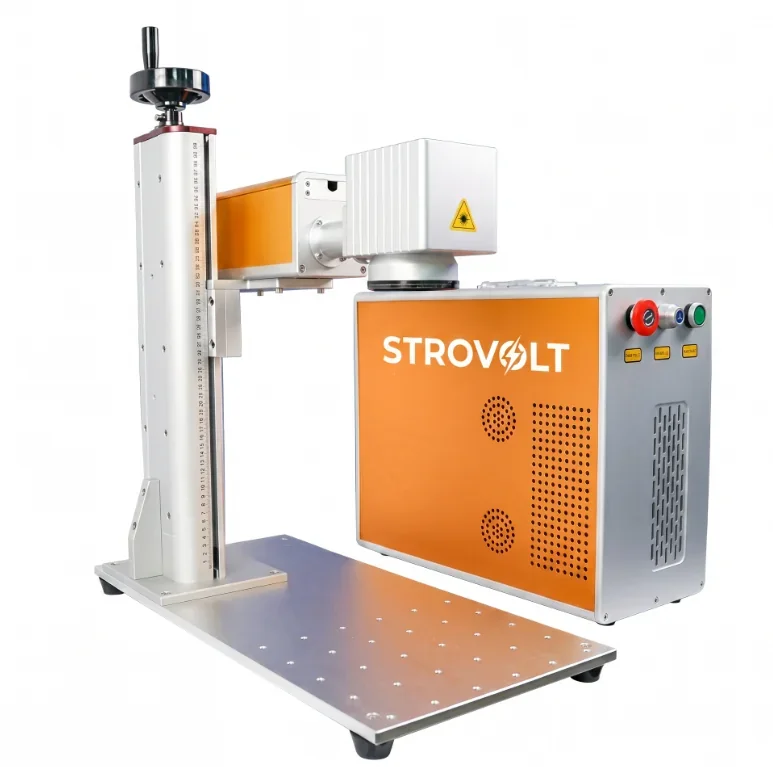 STROVOLT 50W Fiber Laser Engraving Machine for Metal Marking and Engraving — front view — STROVOLT — Laser Marking Machines — Saudi Arabia