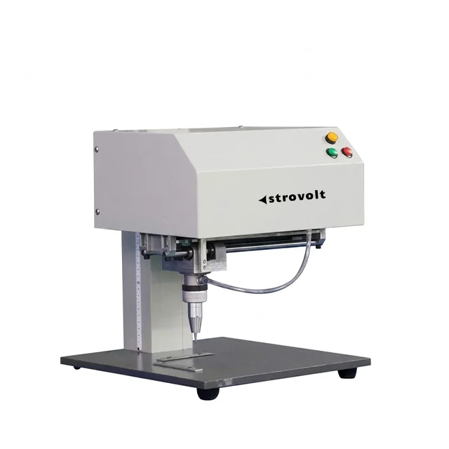 STROVOLT Desktop Dot Peen Matrix Nameplate Metal Marking Engraving Machine — side view — STROVOLT — Pneumatic Marking Machines — Saudi Arabia