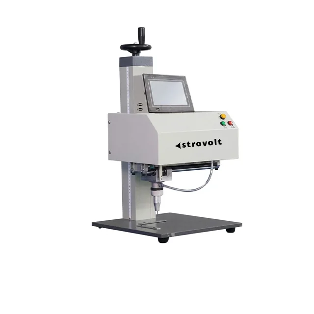 STROVOLT Desktop Dot Peen Metal Nameplate Marking Machine for Industrial Applications — front view — STROVOLT — Pneumatic Marking Machines — Saudi Arabia