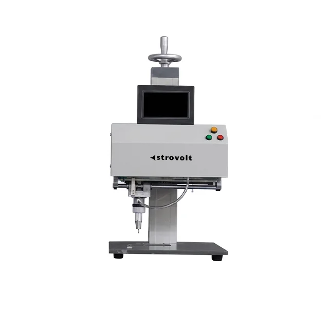 STROVOLT Desktop Dot Peen Metal Nameplate Marking Machine for Industrial Applications — side view — STROVOLT — Pneumatic Marking Machines — Saudi Arabia