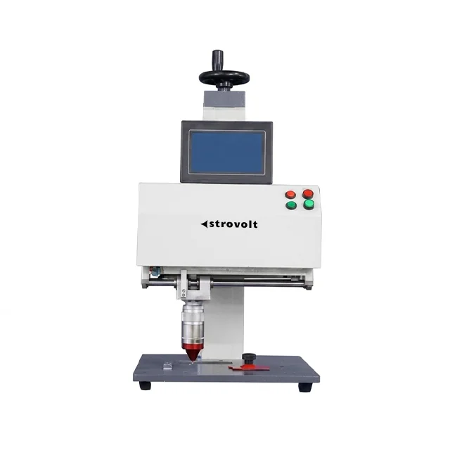 STROVOLT Desktop Smart Touch Integrated Metal Nameplate Electric Marking Machine — side view — STROVOLT — Table Top Marking Machines — Saudi Arabia