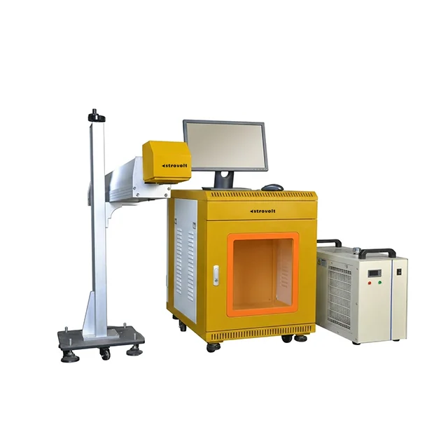 STROVOLT Economic CO2 Laser Marking Machine for Industrial Engraving and Cutting — side view — STROVOLT — Laser Marking Machines — Saudi Arabia