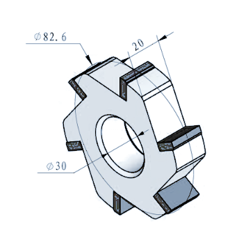 Strovolt HD012 Special Profile Plate for HDD tools with precision-engineered cutting profile