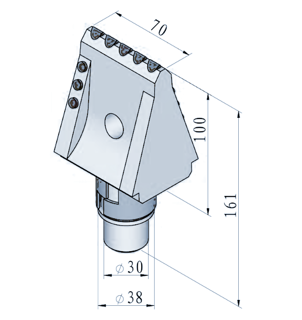 STROVOLT STRO-FD001 flat tooth carbide tool