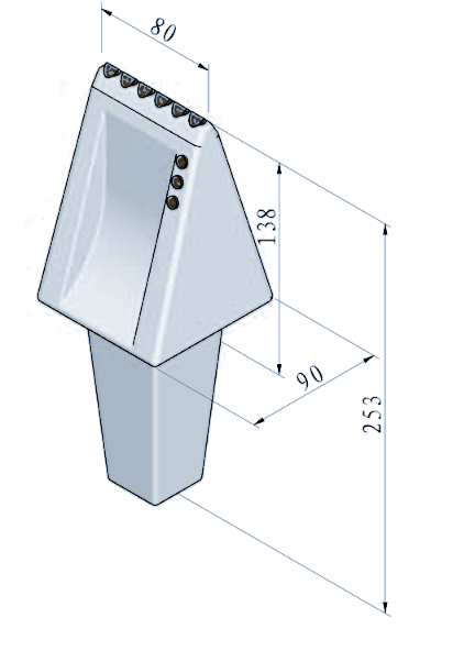STROVOLT STRO-FD002 flat tooth carbide tool